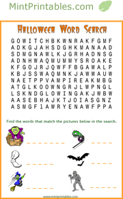 Word Search With Pictures
