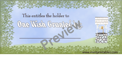 Wish Granted Coupon - Preview