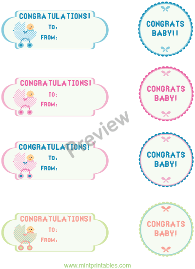 Baby Shower Gift Threadags Combo Pack - Preview