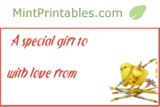 Gift Labels with a Baby Chick