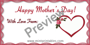 Happy Mother's Day Gift Tags - Preview