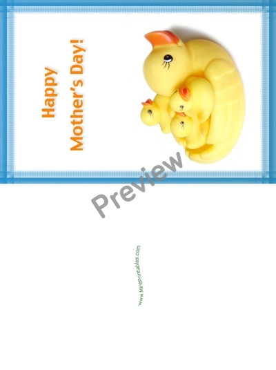 Duck Mom's Day Card - Preview