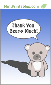 Thank You Bear-y Much