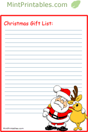 Christmas Shopping Lists