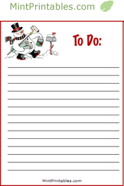 Printable Christmas Holiday To Do List