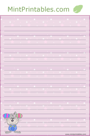 Easter bunny stationary