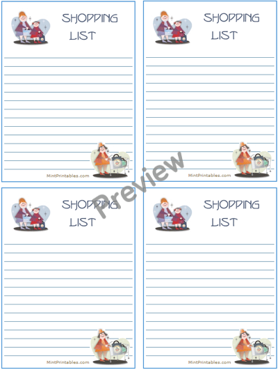Family Shopping Lists - Preview
