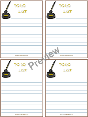 Minimal To Do List - Preview
