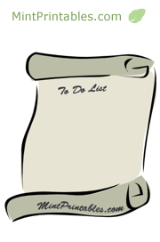 Paper Scroll To Dos