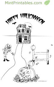 Halloween Coloring Page