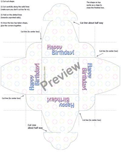 Light Birthday Box - Preview