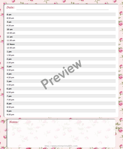 Coming Up Roses, Hourly Scheduler - Preview