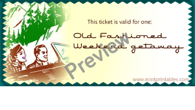 Weekend Getaway Voucher - Preview