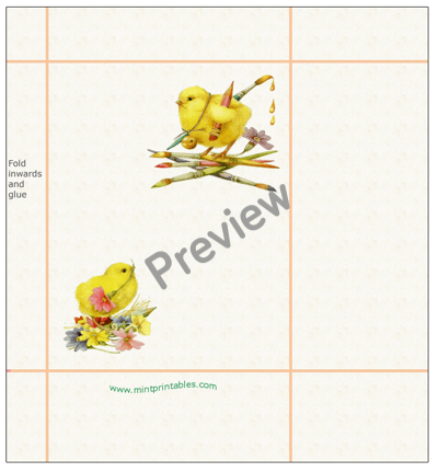 Easter Chick Gift Bag - Preview