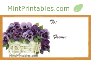 Floral gift card