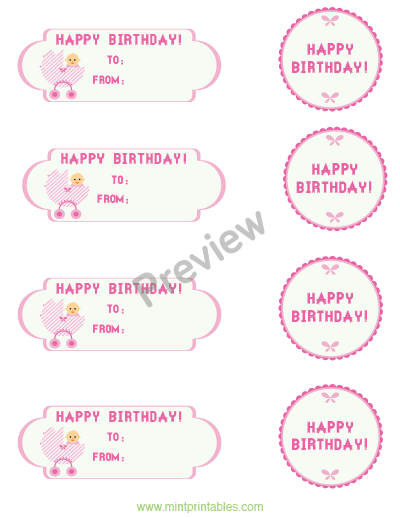 Baby Girls Birthday - Preview