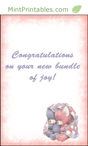 Congratulations on your new bundle of joy