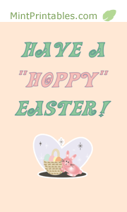 Retro 1950s inspired Easter card