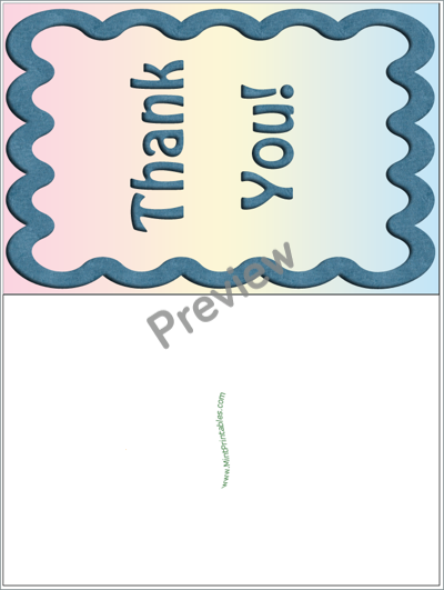 Simple Thank You Card - Preview