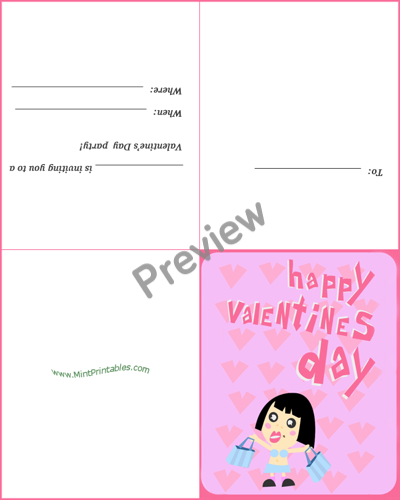 Valentine Party Invite - Preview