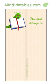 Bookworm Bookmark