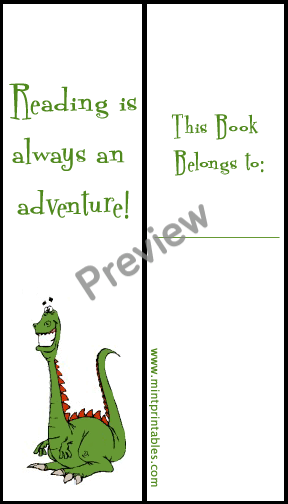 Dragon Bookmark - Preview